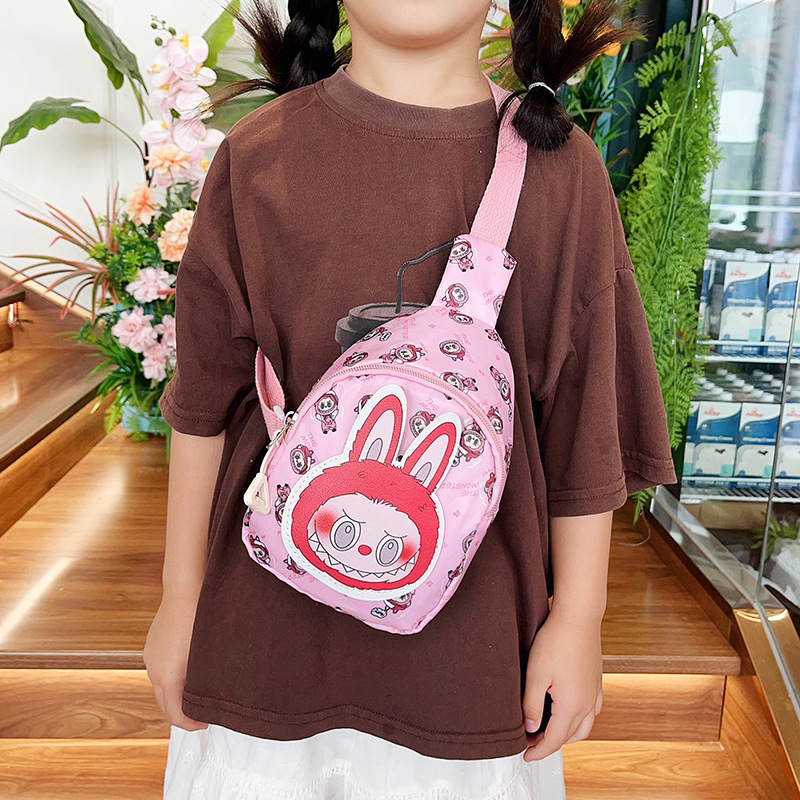 2025 Children's cute cartoon chest bag, Korean style fashionable crossbody bag, casual backpack, travel small chest bag factory wholesale Application Scenario