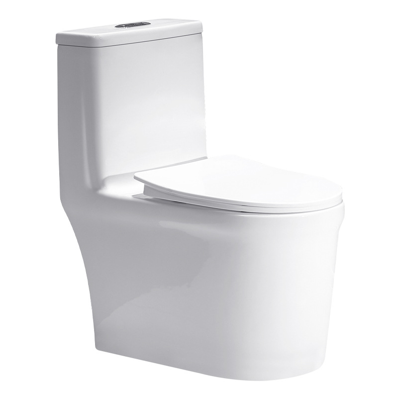Ceramic toilet, integrated flush toilet, household siphonic toilet, anti-odor and anti-splash toilet, toilet bowl Item Picture