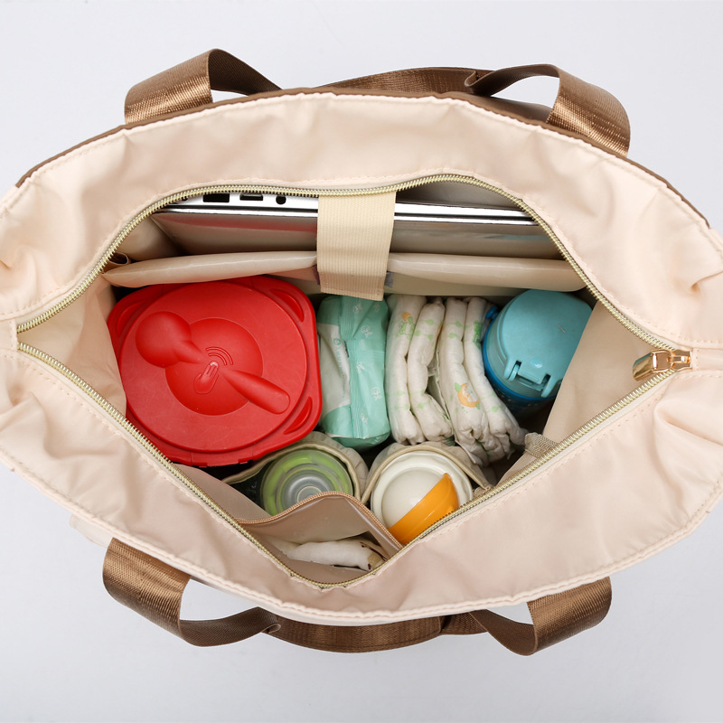 New fashionable and multi-functional mom bag, large-capacity mother and baby bag, travel backpack, single-shoulder bag, handbag Specification drawing