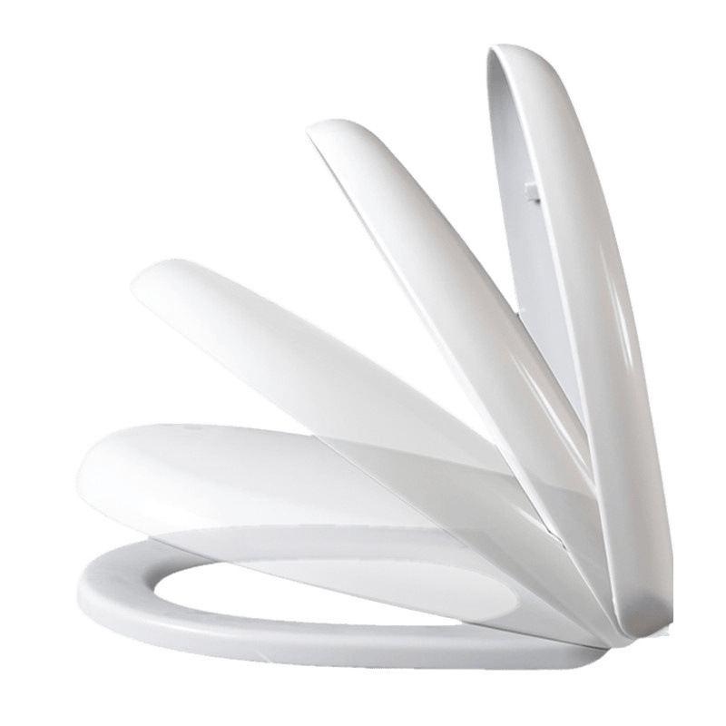 ✅ slow-lowering universal type cover plate anti-breakage toilet lid replacement large seat household accessories universal type toilet Item Picture