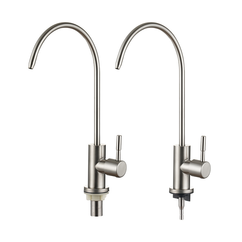 304 stainless steel water purifying faucet, direct drinking water pure water purifier, rotatable, sit-stand, 4-minute single-cooling kitchen faucet Specification drawing