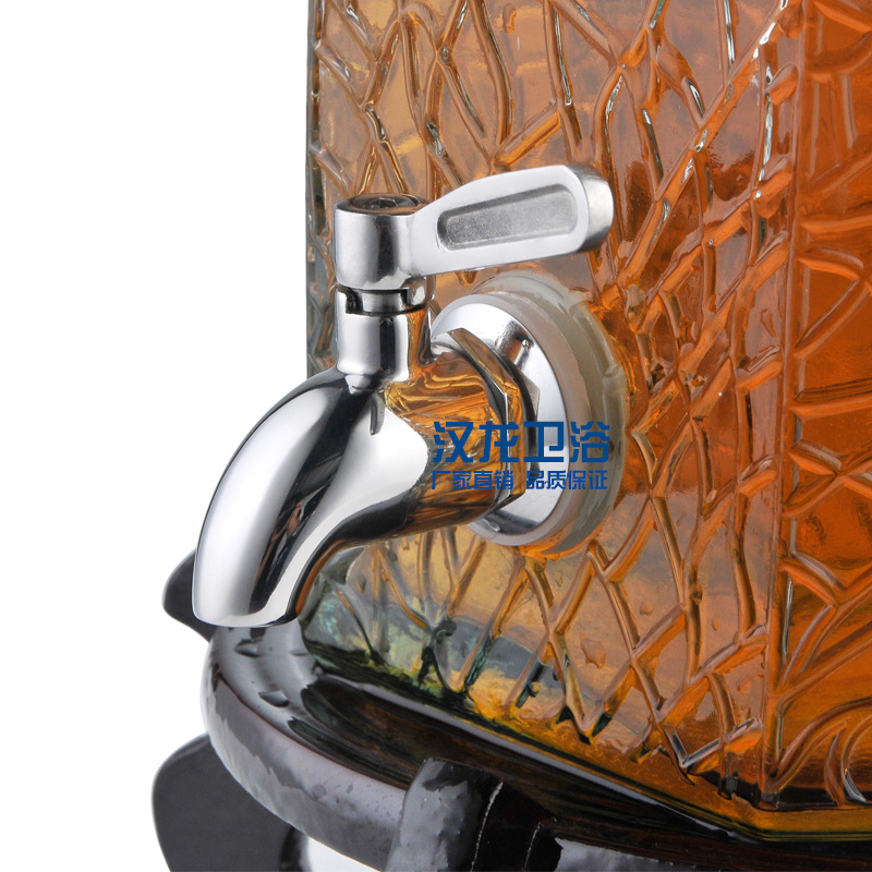 304 stainless steel wine bucket faucet, beverage juice boiling water bucket faucet, glass wine jar faucet, coffee faucet details Picture