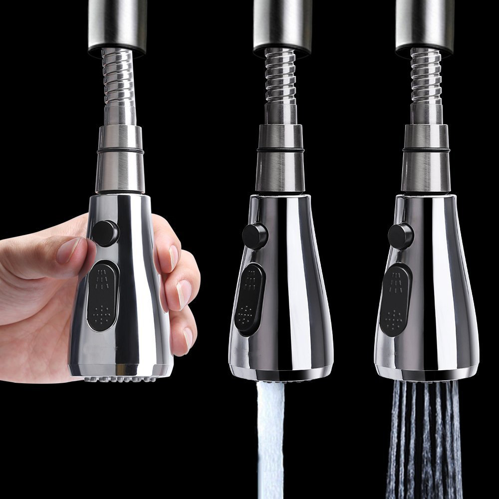 Factory bathroom sink, pull-out faucet, pull-out kitchen showerhead, three-function, can pause the pull-out showerhead details Picture