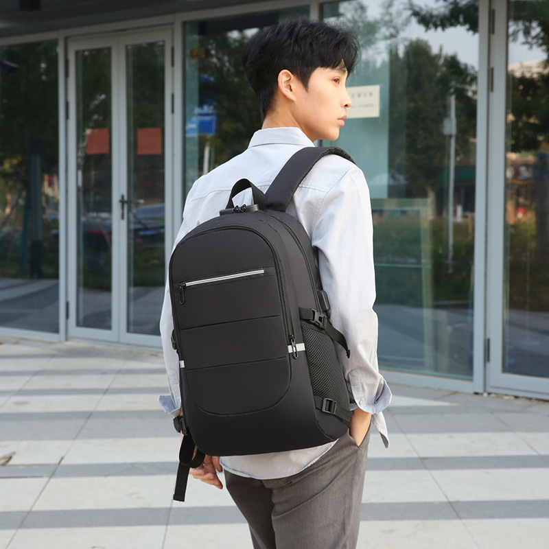 High-end cross-border men's business bag, large-capacity multi-functional backpack, versatile 16-inch computer backpack details Picture