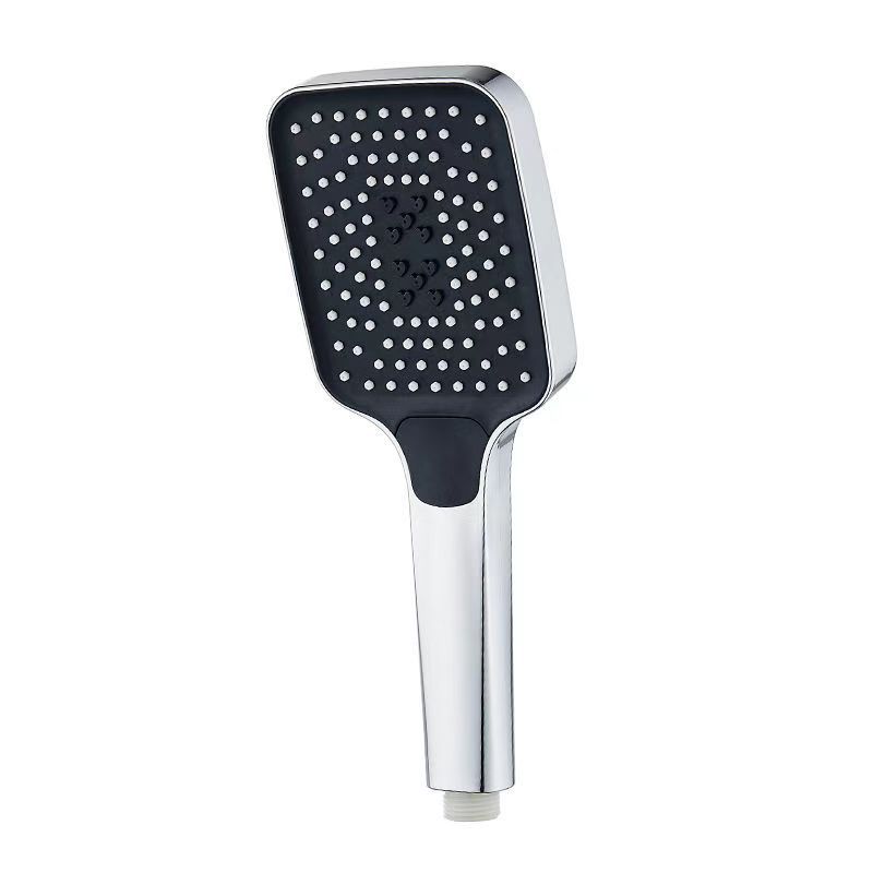 Square three-speed pressurized showerhead, powerful large handheld faucet, high-pressure showerhead for shower, bath, bathroom Item Picture