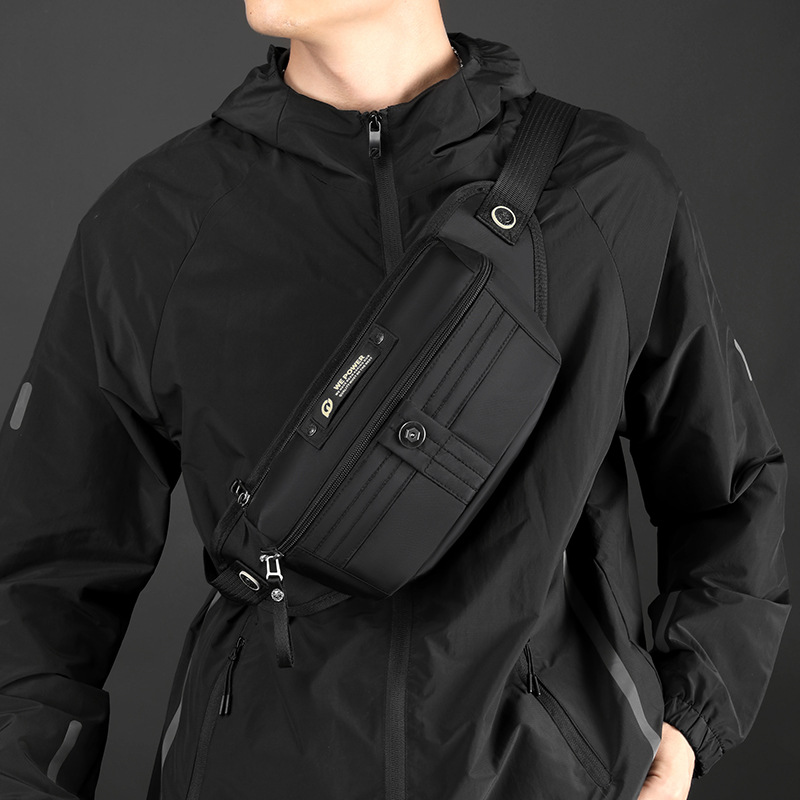 WEPOWER's new men's waist bag is an outdoor casual sports single-shoulder crossbody small water-resistant waist bag details Picture