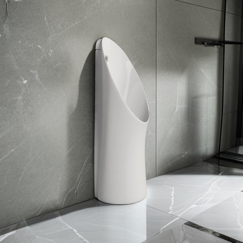 6wpTOYOZNMT brand floor-standing wall-mounted urinal, automatic urinal, household ceramic men's urine Application Scenario