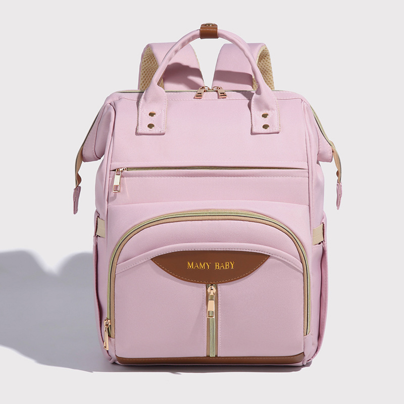 New Mom bag, large-capacity upper and lower layered mother and baby bag, lightweight and high-end mom bag, water-resistant maternity bag and women's bag Specification drawing