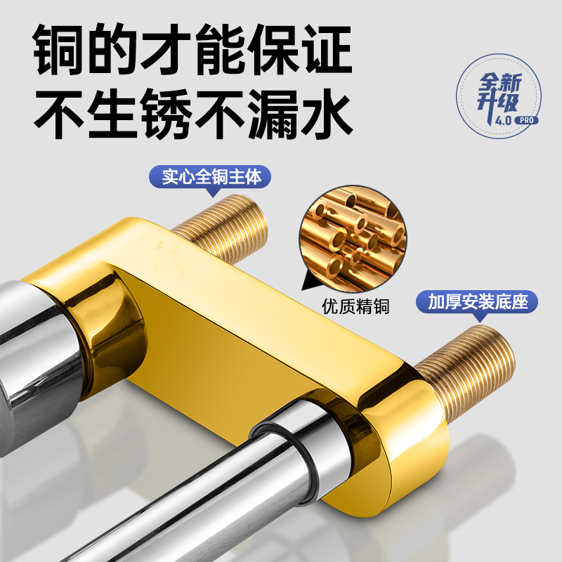 Double-hole faucet for bathroom washbasin, cold and hot water combined, copper washbasin faucet for bathroom sink washbasin Specification drawing