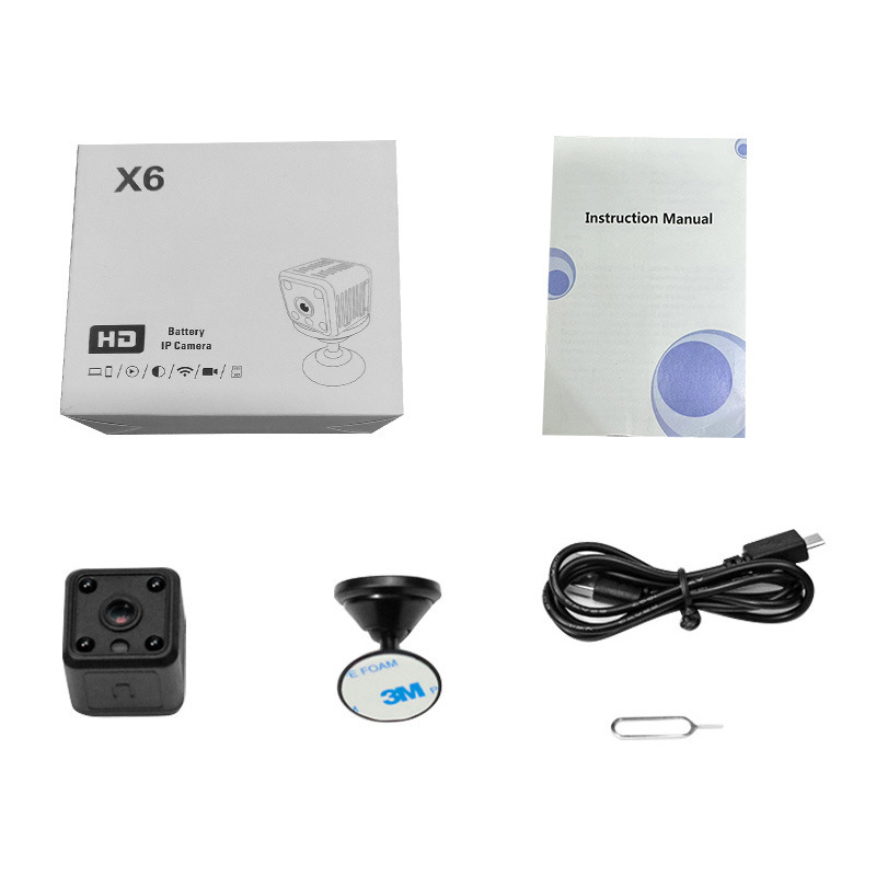 X6 Cross-border Bestseller Security Monitoring Sports Outdoor High-definition 1080P Home Wireless WiFi night Vision camera Item Picture