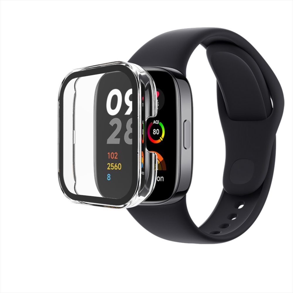 Redmi Watch 3 protective case: Redmi Watch 3 Tempered glass integrated case PC+ tempered glass Application Scenario