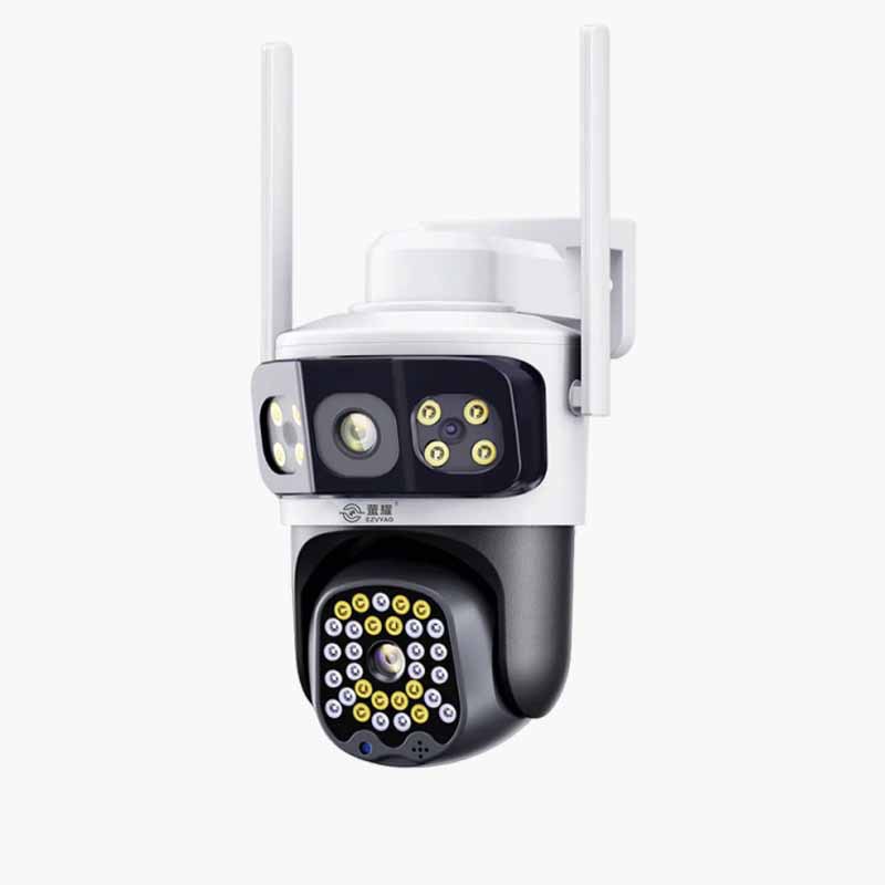High-definition camera 360-degree panoramic view without blind spots, outdoor wireless home, mobile phone remote three-screen Item Picture