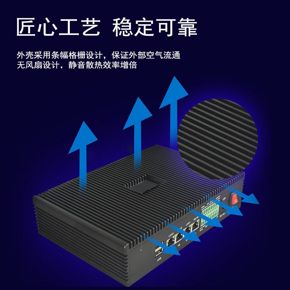 Smart Fire Protection AI edge computing box, gas station behavior attribute analysis, smoke and flame detection, high-temperature early warning Specification drawing