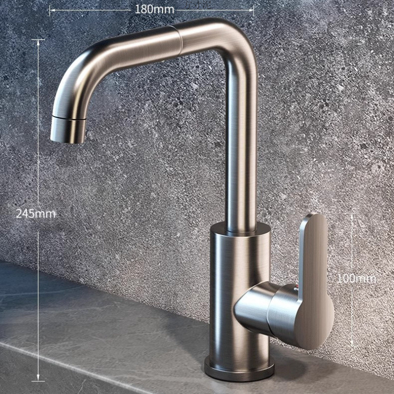 Washbasin faucet, hot and cold, household bathroom washbasin, multi-functional washing basin, all-copper countertop basin faucet factory Application Scenario