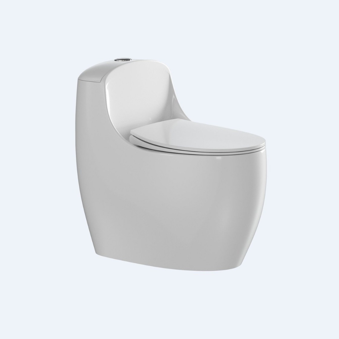 Household egg-shaped toilet, super vortex siphon toilet, large-diameter, high-flushing force, anti-odor, water-saving, small-sized toilet Item Picture
