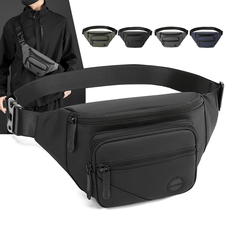 WEPOWER's new fashionable chest bag, outdoor cycling crossbody bag, versatile student crossbody bag, portable and multi-purpose waist bag full figure