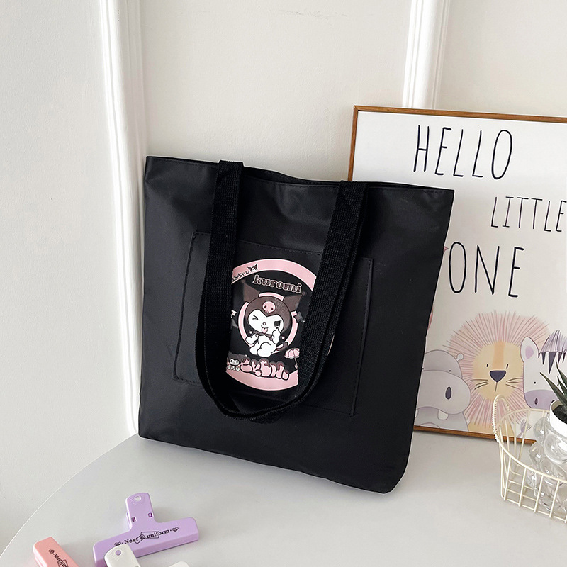 2025 New Tote bag, cute canvas bag, student single-shoulder, new cartoon print, large capacity Application Scenario