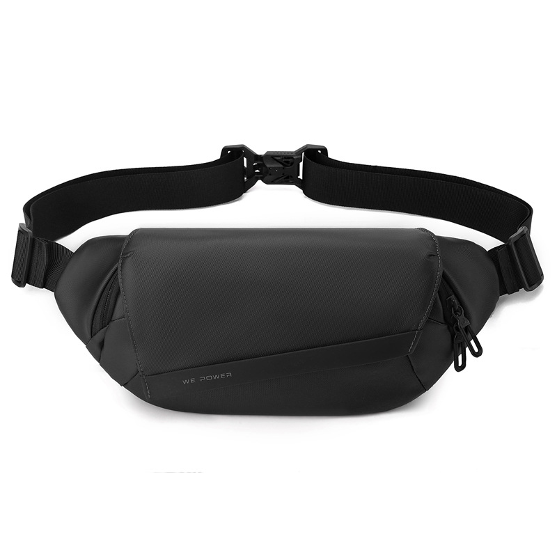 WEPOEWR's new cycling functional crossbody bag, sports waist bag, business commuting men's magnetic clasp chest bag Item Picture