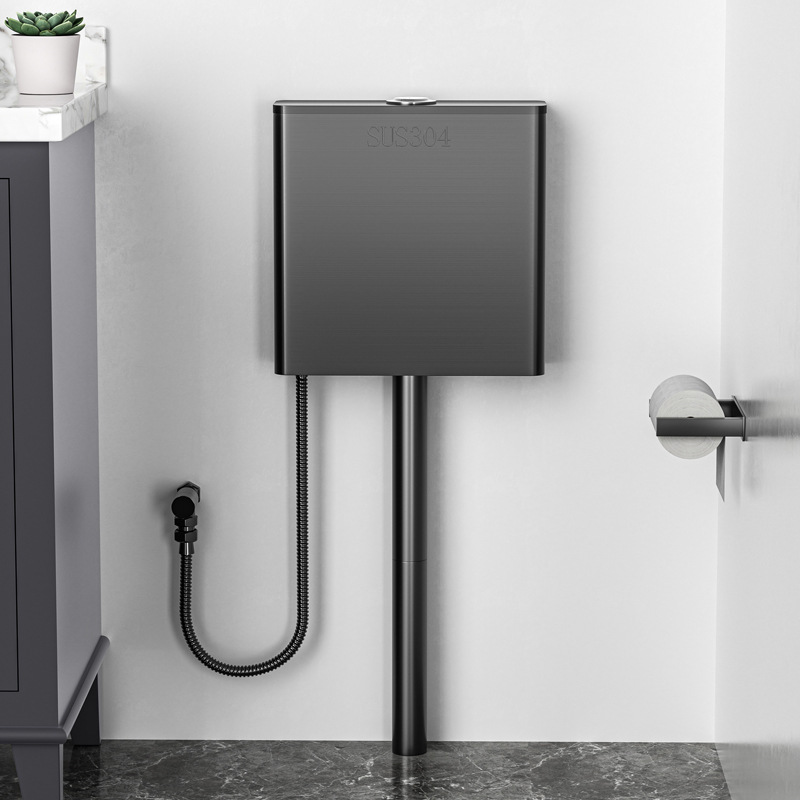 304 stainless steel flushing water tank, household bathroom squat toilet, toilet water tank, wall-mounted squat toilet, water-saving tank Specification drawing