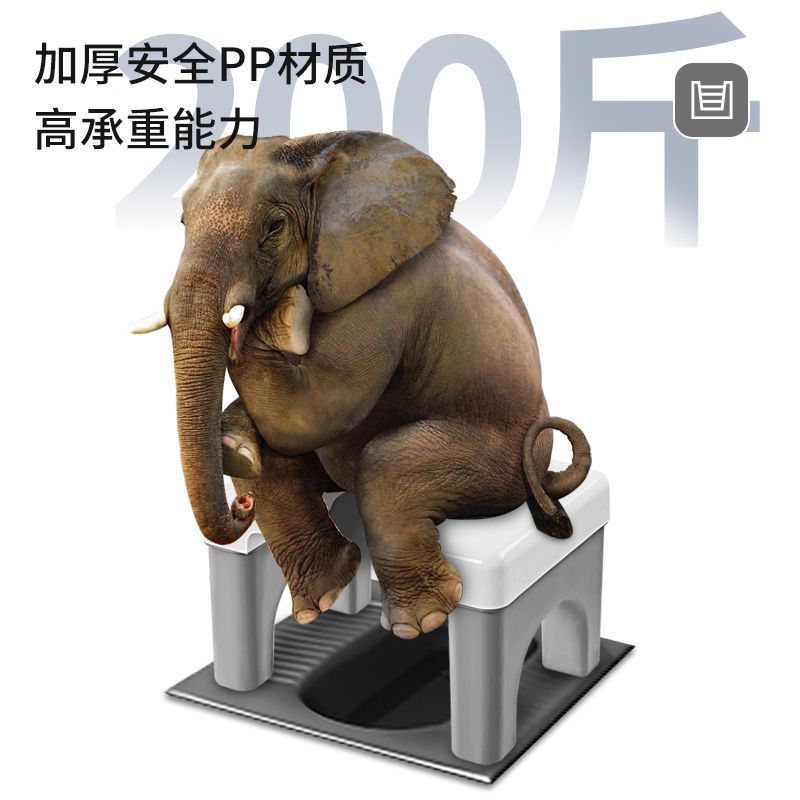 Squat toilet seat frame, pregnant women's bathroom, squat toilet seat chair, elderly household sturdy toilet stool, squat pit wonder Application Scenario