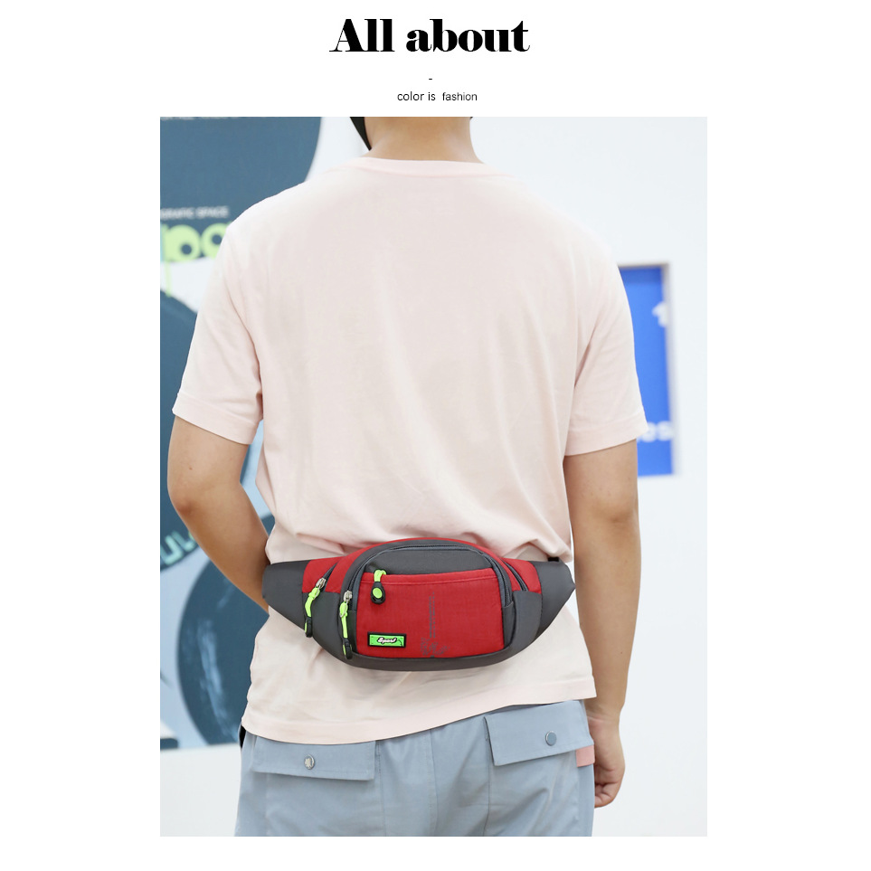 Men and women, sports, running, couples, crossbody waterproof waist bags, cycling, fitness, close-fitting mobile phone waist bags wholesale agency Application Scenario