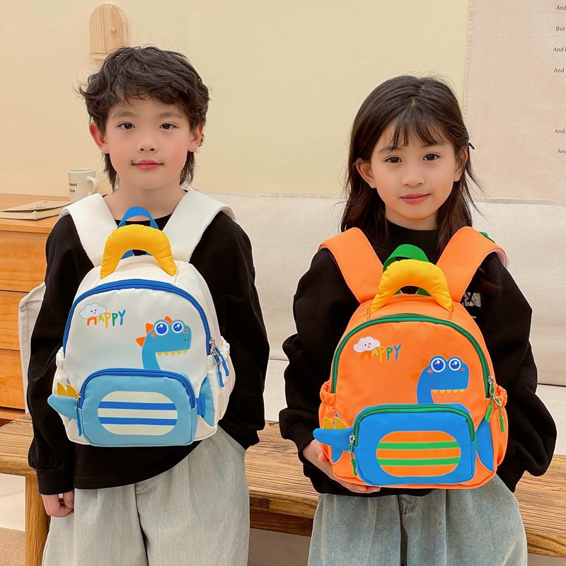 2025 New cartoon cute backpacks for small and middle classes, boys' and girls' kindergarten schoolbags, children's casual dinosaur backpacks Specification drawing