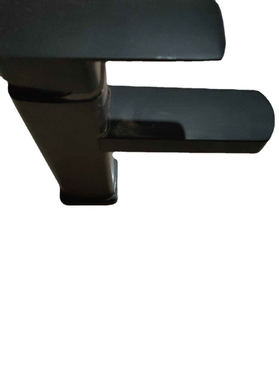 Single lift type washbasin faucet, cold and hot baking paint mixed faucet, cup washing, black stainless steel Specification drawing