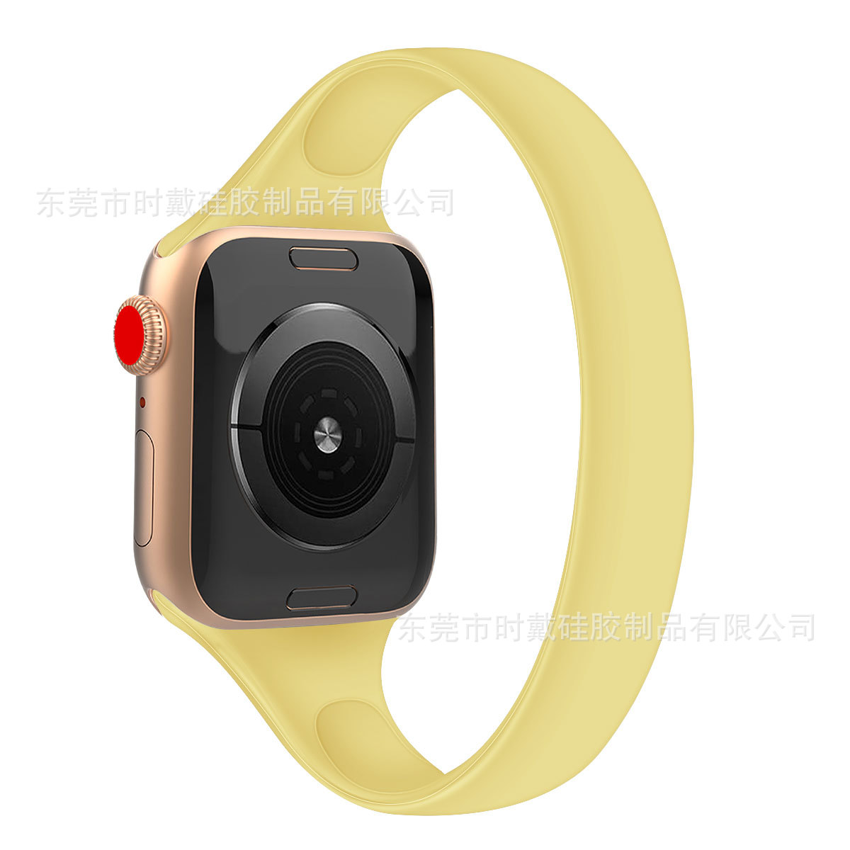 Factory stock of silicone one-piece collapsible iwatch straps suitable for applewatch, available for wholesale Item Picture