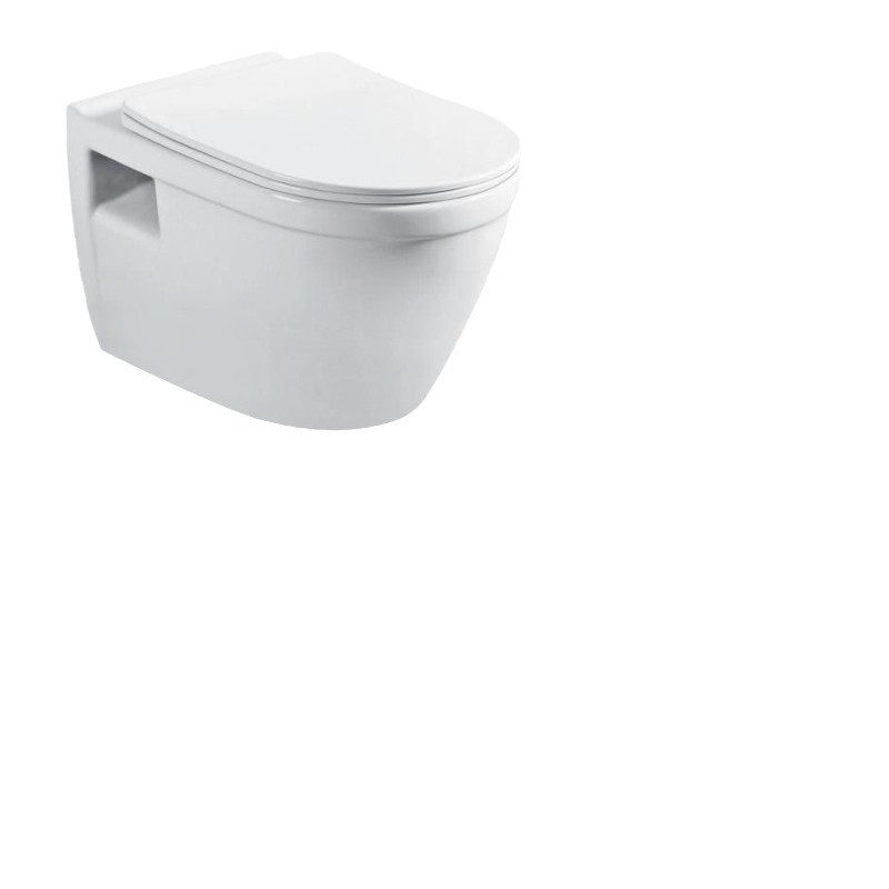 The foreign trade hotel project features built-in ceramic wall-mounted toilets, small-sized adult sitting toilets and suspended toilets Item Picture