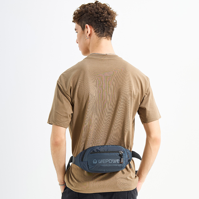 WEPOWER's new waist bag for men's outdoor sports travel, single-shoulder crossbody bag, and multi-functional cycling chest bag details Picture