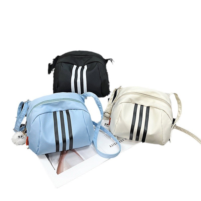 New casual nylon bag, women's shell bag, fashionable and lightweight single-shoulder crossbody bag, large-capacity handbag, Oxford fabric Item Picture