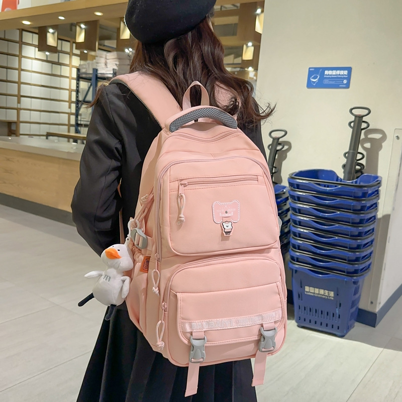 Exquisite schoolbag, large-capacity lightweight backpack for both men and women, backpack for 2024 junior high school, senior high school and college students, for commuting details Picture