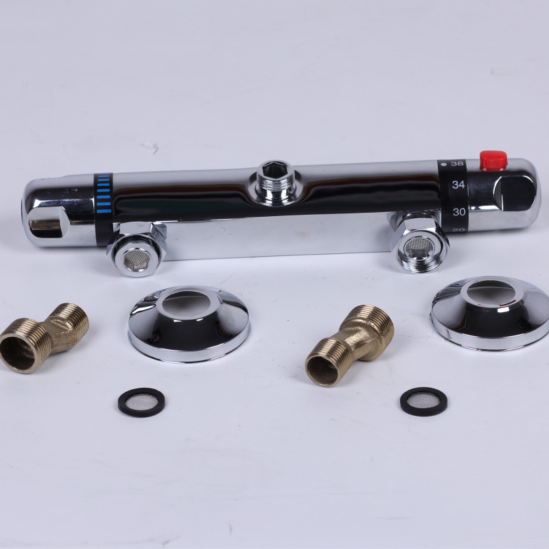 Mixing valve, dark solar electric water heater, shower head set, cold and hot faucet, genuine intelligent constant-temperature mixing valve details Picture