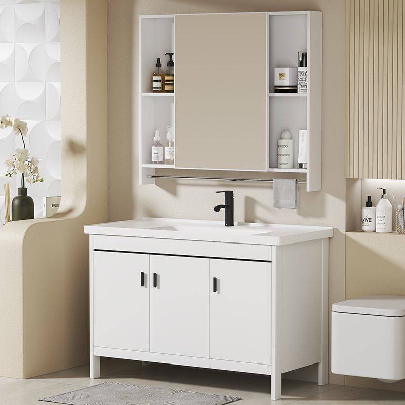 Kacomos floor-standing space aluminum bathroom cabinet and washbasin cabinet combination bathroom integrated ceramic washbasin cabinet Specification drawing
