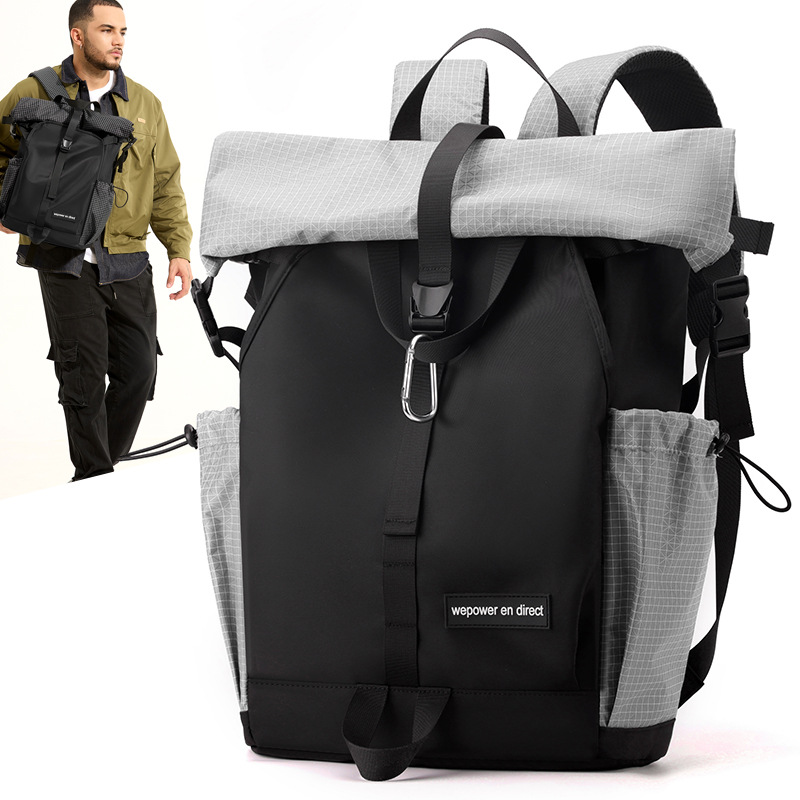 WEPOWER's new men's and women's backpacks are large-capacity casual backpacks for commuting and for junior and senior high school students full figure