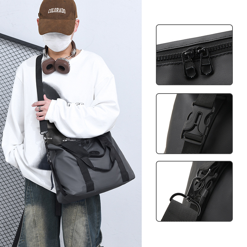Men's large-capacity hand-held Oxford cloth storage bag, sports and fitness bag, casual travel luggage bag Application Scenario