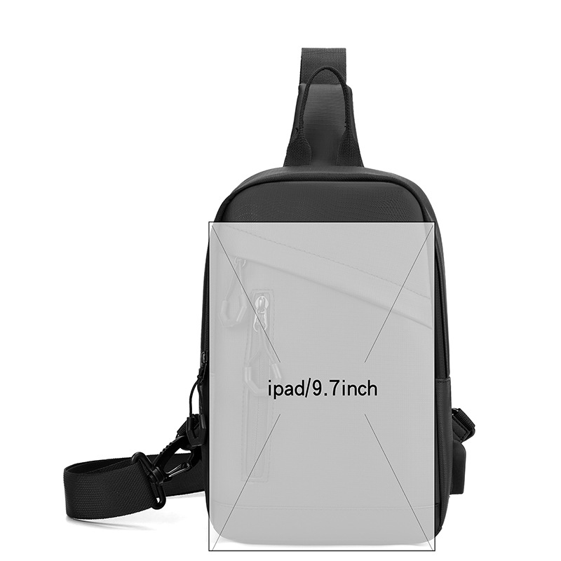 Cross-border men's chest bag, large-capacity multi-functional single-shoulder bag, men's fashionable Korean version versatile crossbody bag, business chest bag Application Scenario