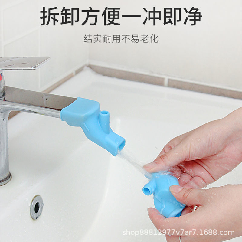 Soft material TPR silicone rubber faucet extender, water channel, faucet elastic joint, water drawing, Yiwu details Picture