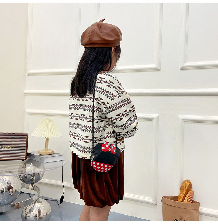 Children's bag, single-shoulder bag, 2021 new cute little bag, PU crossbody bag, trendy mini coin purse for boys and girls details Picture