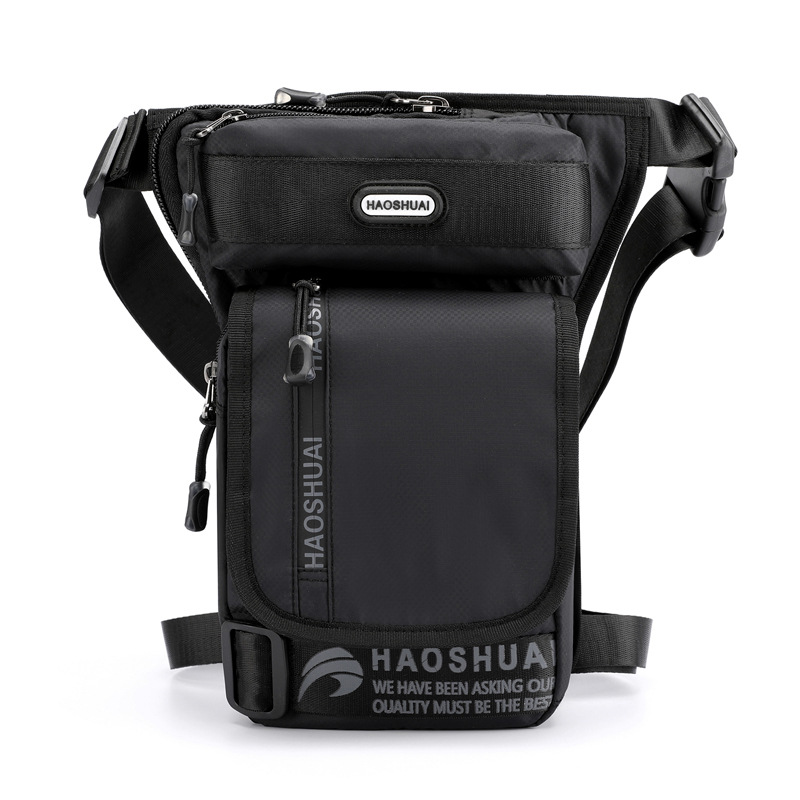 New cross-border men's outdoor cycling leg bag, multi-functional tactical waist bag, fishing bag, sports chest bag, crossbody bag Specification drawing