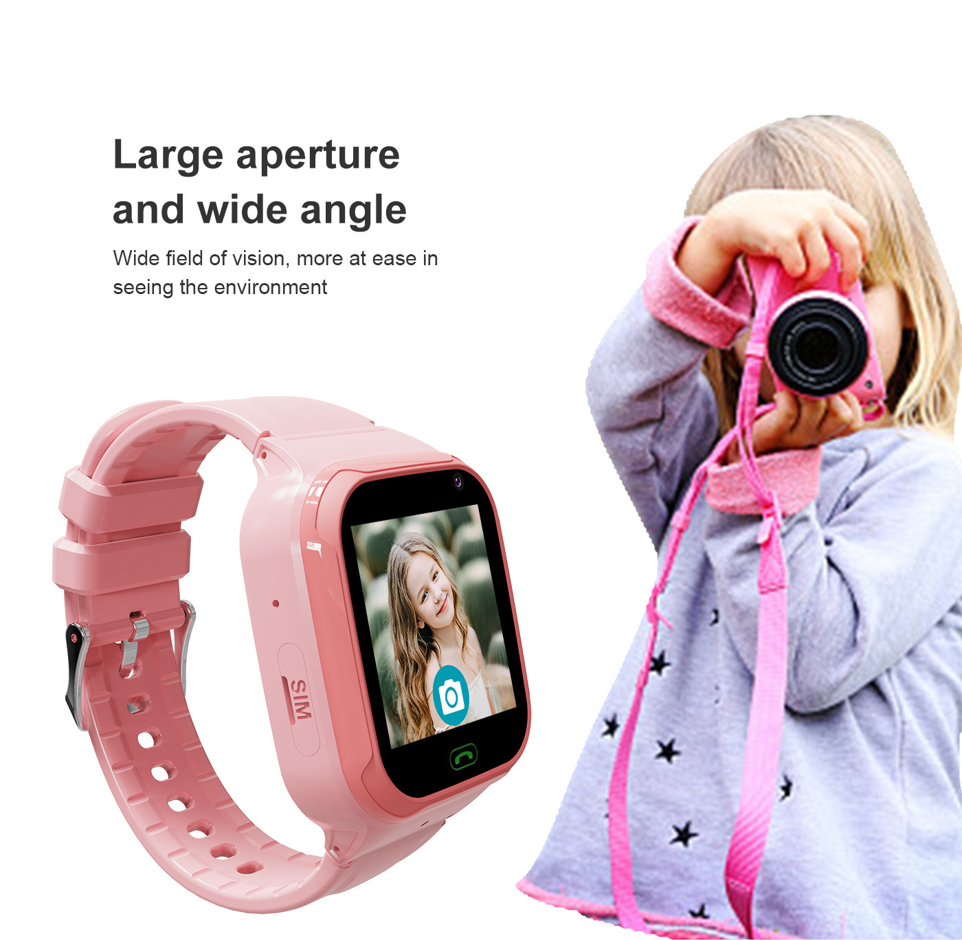 LT36 Smart student camera watch Video call full network compatible, available in stock, multi-language micro-chat and phone call Specification drawing