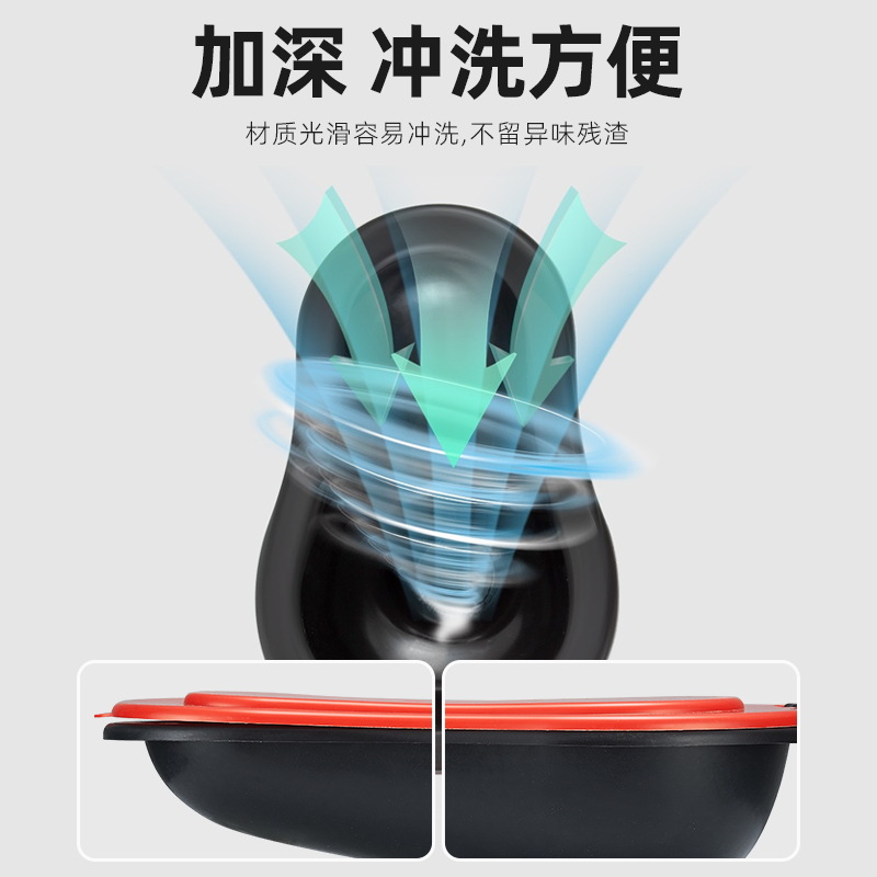 Special squat toilet for decoration, simple toilet bowl, temporary disposable toilet bowl for construction site squat pit, plastic seat toilet bowl details Picture