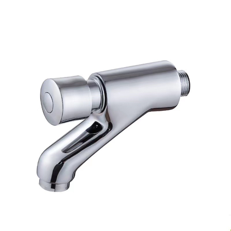 Copper washbasin press the delayed washbasin faucet, hand press the delayed faucet, public hygiene washbasin faucet Item Picture