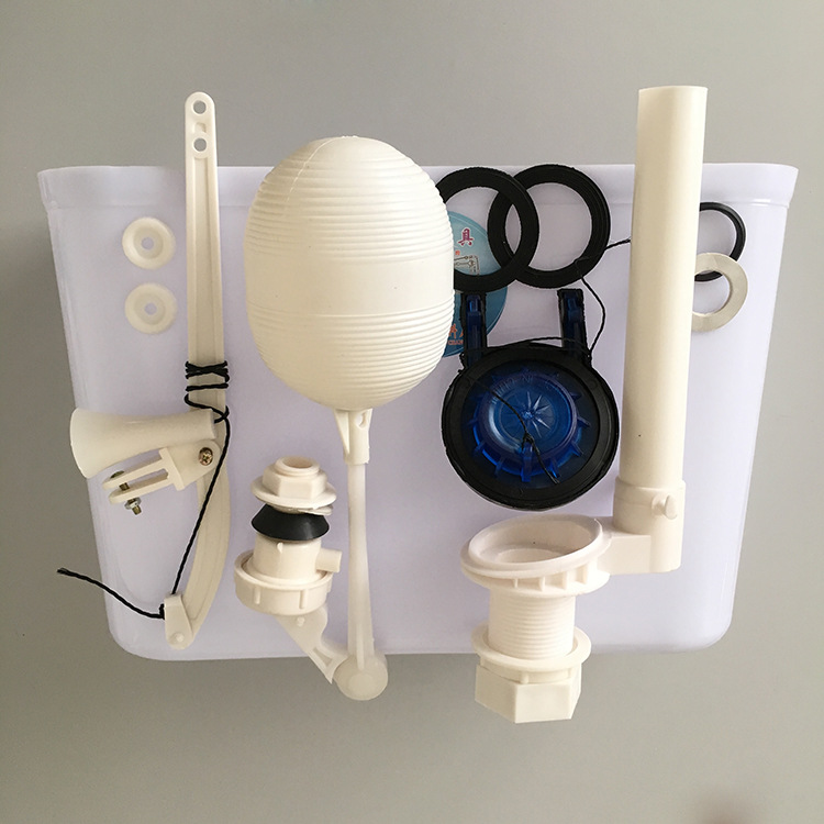 One piece of 12 sets of old-fashioned water-saving high-pressure hand-pulled water tank plastic pull rod squat toilet in Southeast Asia Specification drawing