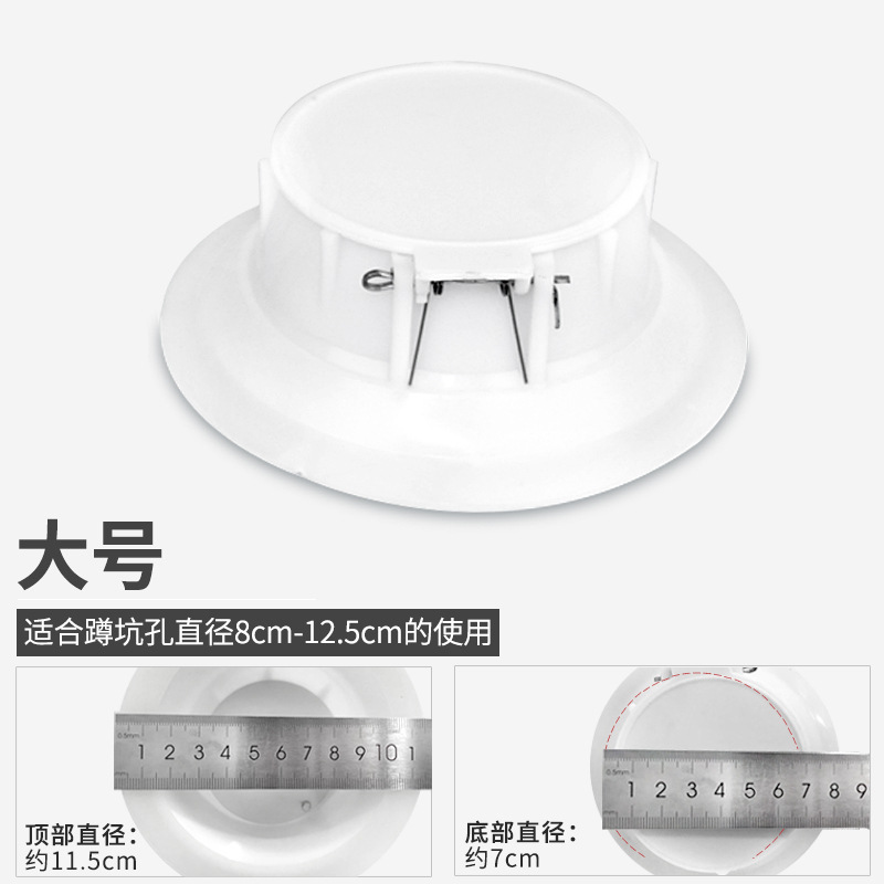 Squat toilet deodorizer, toilet clog deodorizer, toilet bowl plug, anti-odor device for squat toilet, squat toilet cover Application Scenario
