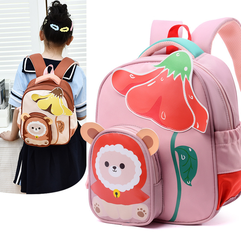 Kindergarten schoolbags, cartoon children's backpacks for the senior class, and anime backpacks for boys and girls in the early education class Specification drawing
