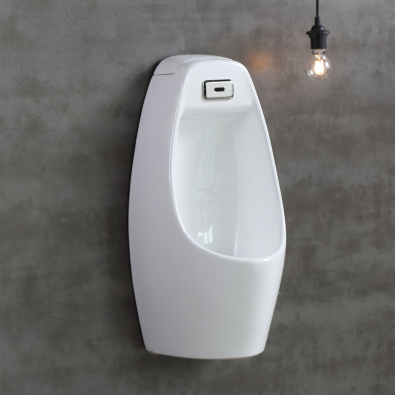Induction urinal, men's anti-odor urinal, household floor-standing one-meter urinal, wall-mounted fully automatic flushing urinal details Picture