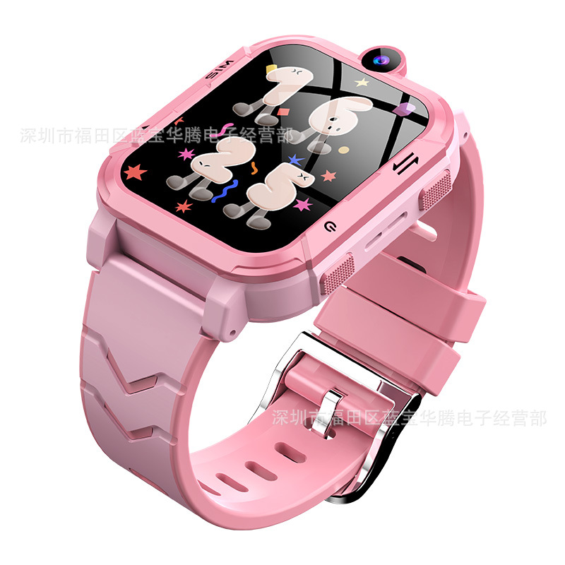 Cross-border foreign language Y76 children's phone smartwatch, 4G video call, photo, waterproof, foreign language and multiple languages details Picture