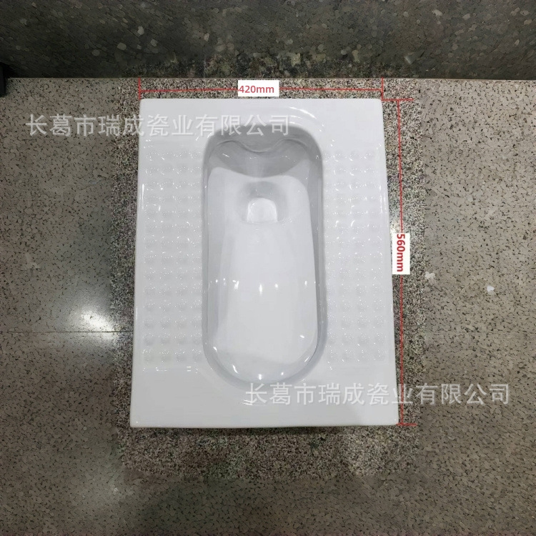Complete set of squat toilet water tank, household squat basin toilet, bathroom ceramic squat toilet, guest bathroom, anti-odor toilet bowl, squat pit Application Scenario