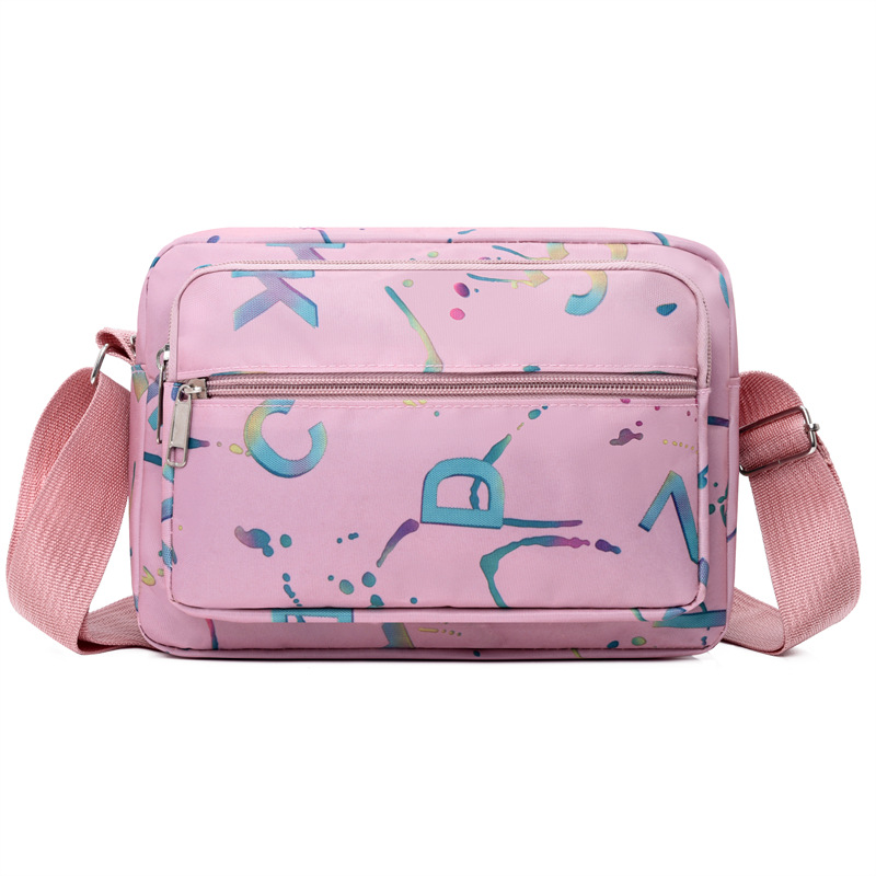 New fashionable and casual women's bag, single-shoulder bag, lightweight multi-layer Oxford cloth mom bag, simple and versatile Korean version crossbody bag Item Picture